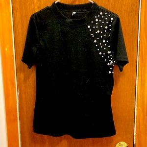 Women’s Pearl Embellished Top